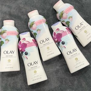5 Olay Body Wash - Strawberry & Orchid